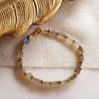 Bracelet Egeria en labradorite, vue 2